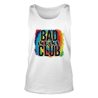 Colorful Bad Moms Club Vintage Mothers Day Unisex Tank Top - Seseable