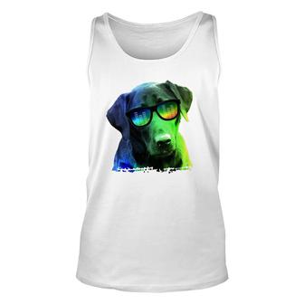 Colorful Dog Retriever Labrador Pet Lovers Gift Unisex Tank Top - Seseable