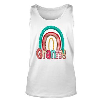Colorful Rainbow For Granny From Daughter With Love Grandma New Unisex Tank Top - Seseable