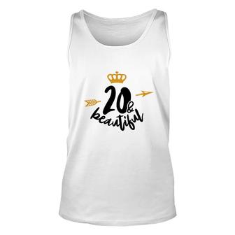 Congratuations The Queen Beautiful 20Th Birthday Since They Were Born In 2002 Unisex Tank Top - Seseable
