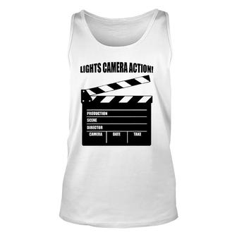 Director S Lights Camera Action Tees Men Women Gifts Unisex Tank Top | Mazezy
