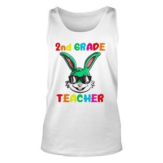 Easter Day Bunny 2Nd Grade Teacher Easter Rabbit Unisex Tank Top - Seseable