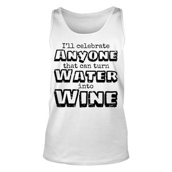 Easter Wine Alcohol Funny Jesus Quote Unisex Tank Top - Monsterry CA