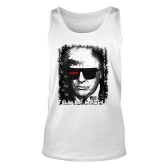 Epic Funny Trump 2024 Sunglasses Ill Be Back Unisex Tank Top | Mazezy