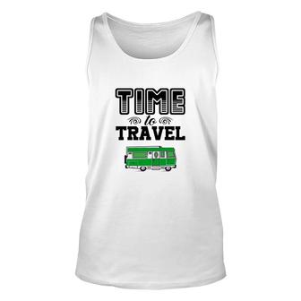 Explore Lover Always Spends More Time To Travel Unisex Tank Top - Seseable