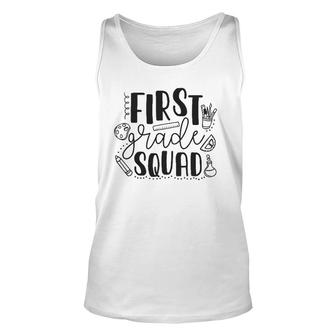 First Grade Squad 1St Grade Teacher Unisex Tank Top - Seseable