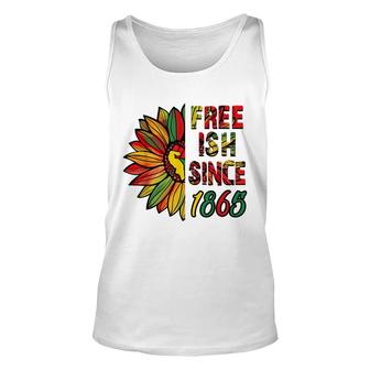 Free-Ish Since 1865 With Pan African Flag For Juneteenth Unisex Tank Top - Thegiftio UK