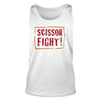 Funny Scissor Fight Grade School Teacher Student Unisex Tank Top - Seseable