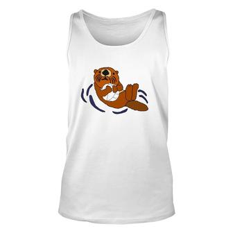 Funny Sea Otter Volleyball Lovers Gift Unisex Tank Top | Mazezy