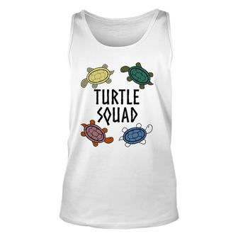 Funny Turtle Squat Diversity Tortoise Pet Unisex Tank Top | Mazezy