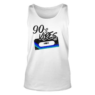 Funny Vintage 90S Vibe Party Compact Cassette Tape Stereo Unisex Tank Top | Mazezy