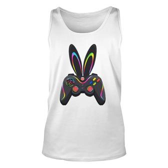 Gaming Controller With Bunny Ears Funny Easter Video Game Unisex Tank Top | Mazezy