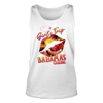 Girls Trip Bahamas Caribe 2022 Vacation Lips Besties Trip Unisex Tank Top - Thegiftio UK