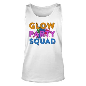 Glow Party Squad Glow Party Glow Squad Unisex Tank Top | Mazezy
