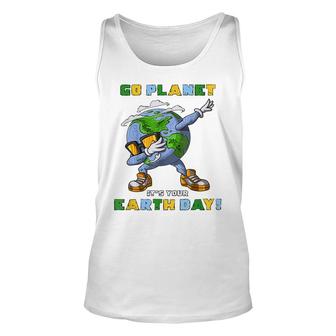 Go Planet Its Your Earth Day Dabbing Gift For Kids Unisex Tank Top - Seseable