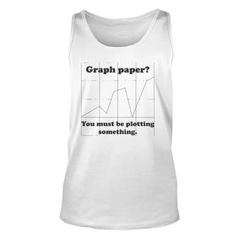 Graph Paper Very Punny Funny Math Pun Unisex Tank Top | Mazezy