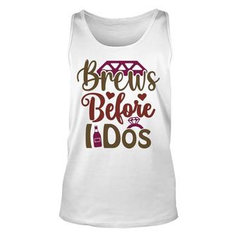 Groom Bachelor Party Brews Before I Dos Unisex Tank Top - Seseable