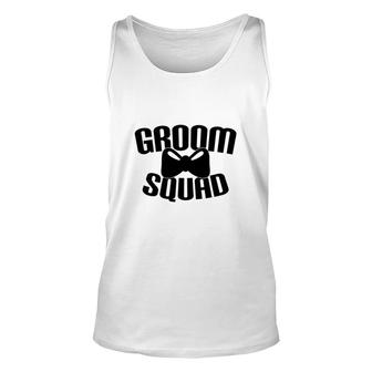 Groom Squad Groom Bachelor Party Black Unisex Tank Top - Seseable