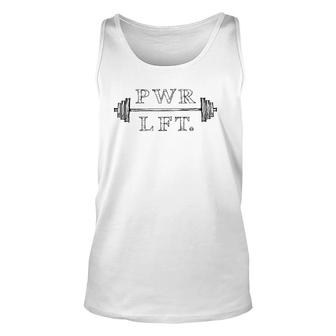 Gym Motivation Fitness Workout Barbell Lifting Unisex Tank Top | Mazezy