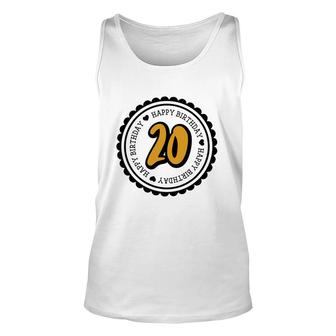 Happy Fabulous 20Th Birthday With Many Fond Memories Since 2002 Unisex Tank Top - Seseable