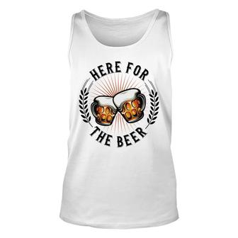 Here For The Craft Beer Lover Beautiful Decoration Unisex Tank Top - Seseable