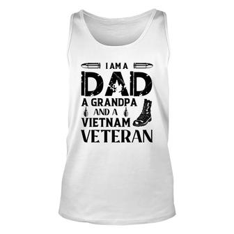 I Am A Dad Grandpa And A Vietnam Veteran Shoes Unisex Tank Top - Seseable