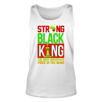 Juneteenth Dad Strong Black King Chess Boy Men Fathers Funny Unisex Tank Top - Thegiftio