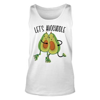 Lets Avocuddle Cute Couple Funny Avocado Unisex Tank Top - Seseable
