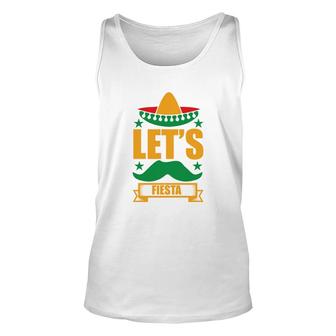 Lets Fiesta Banner Decoration Gift For Human Unisex Tank Top - Seseable