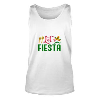 Lets Fiesta Red Green Decoration Gift For Human Unisex Tank Top - Seseable