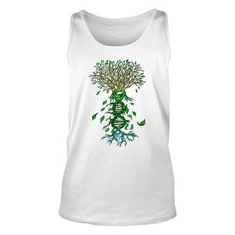 Life Tree Dna Earth Day Cool Nature Lover Environmentalist Unisex Tank Top - Seseable