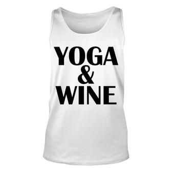 Meditation Yoga Wine Tees Alcohol Fitness Women Gift Unisex Tank Top - Monsterry