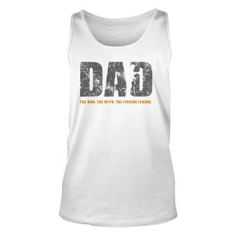 Mens Fishing Dad Fishing Lover Gift Unisex Tank Top | Mazezy