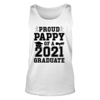 Mens Proud Pappy Of A 2021 Graduate School Graduation Grandpa Unisex Tank Top - Seseable