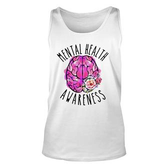 Mental Health Awareness Support Anxiety Depression Bipolar Unisex Tank Top - Seseable