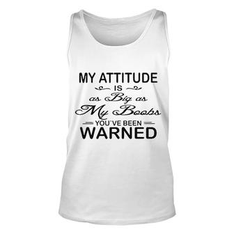 My Attitude As Big As Gorgeous Gift 202 Unisex Tank Top - Thegiftio UK