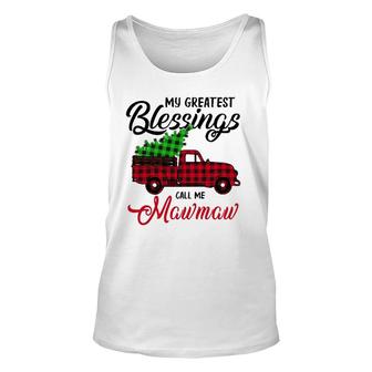 My Greatest Blessings Call Me Mawmaw Xmas Gifts Christmas Unisex Tank Top - Seseable