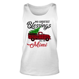 My Greatest Blessings Call Me Mimi Xmas Gifts Christmas Unisex Tank Top - Seseable