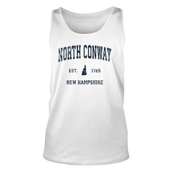 North Conway New Hampshire Nh Vintage Sports Navy Pri Tank Top | Mazezy