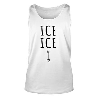 Womens Pregnancy Baby Expecting Ice Cute Pregnancy Announcement V-Neck Tank Top | Mazezy
