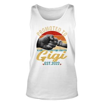 Promoted To Gigi 2022 Mothers Day New Grandma From Daughter Unisex Tank Top - Seseable