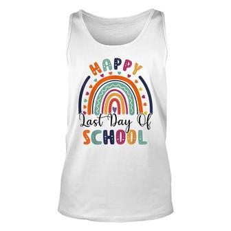 Rainbow Happy Last Day Of School Teacher Student Graduation V4 Unisex Tank Top - Thegiftio UK