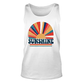 Retro 70S Style Hippie Sunshine Vintage Peace & Love Unisex Tank Top - Seseable