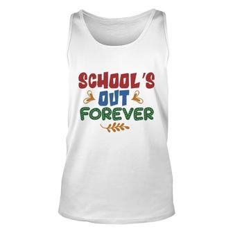 Schools Out Forever Teacher Great Graphic Unisex Tank Top - Seseable