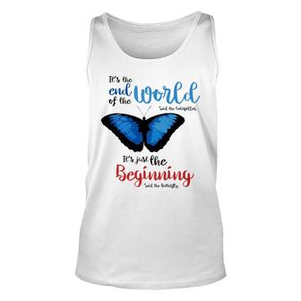 Spiritual End Of The World Butterfly Transformation Unisex Tank Top - Monsterry UK