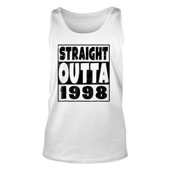 Straight Outta 1998 22Nd Birthday For A 22 Years Old Unisex Tank Top - Seseable