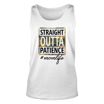 Straight Outta Patience Momlife Vintage Mothers Day Unisex Tank Top - Seseable