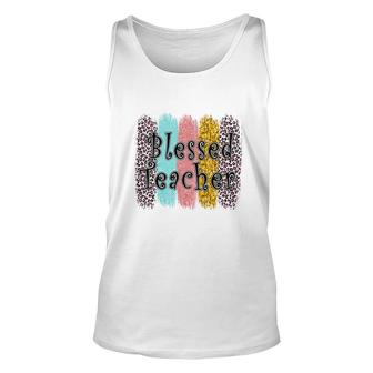 Students Are Happy If They Are Blessed By The Teacher In Each Exam Unisex Tank Top - Seseable
