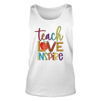 Students Are Inspired By The Teachers Teaching And Love Unisex Tank Top - Seseable