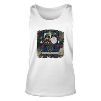 Symbol Peace With Gnome Hero Dad Unisex Tank Top - Seseable